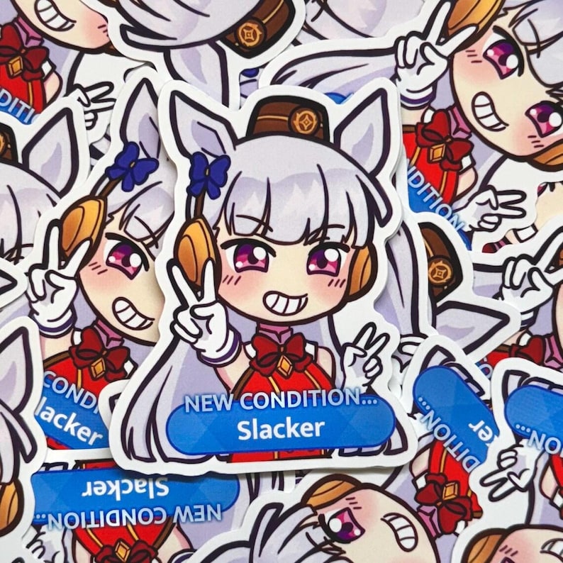 Assorted Umamusume Vinyl Sticker Weatherproof | Haru Urara, Oguri Cap, Freaky Satono Diamond, Gold Ship Gold Ship