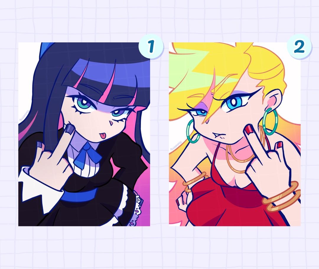 Panty and Stocking Art Print 5x7