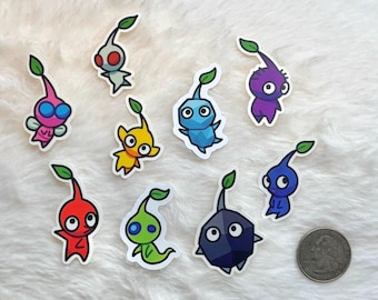 Pikmin Vinyl Sticker Weatherproof