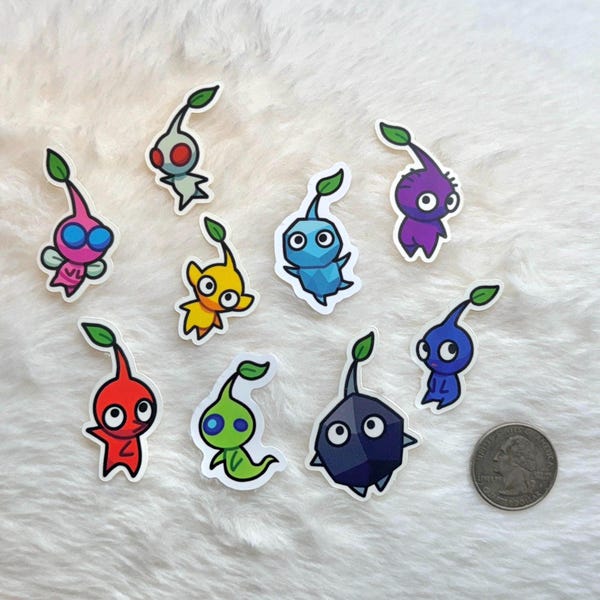 Pikmin-vinylsticker weerbestendig