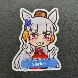 Assorted Umamusume Vinyl Sticker Weatherproof | Haru Urara, Oguri Cap, Freaky Satono Diamond, Gold Ship image 5