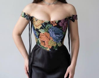 Top tipo corsé, bustier renacentista (tallas XS-XL)