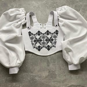 Fairy Bridal Corset Top, Vintage Rococo Corset Dress, Custom Embroidered Corset, Renaissance Overbust Corset