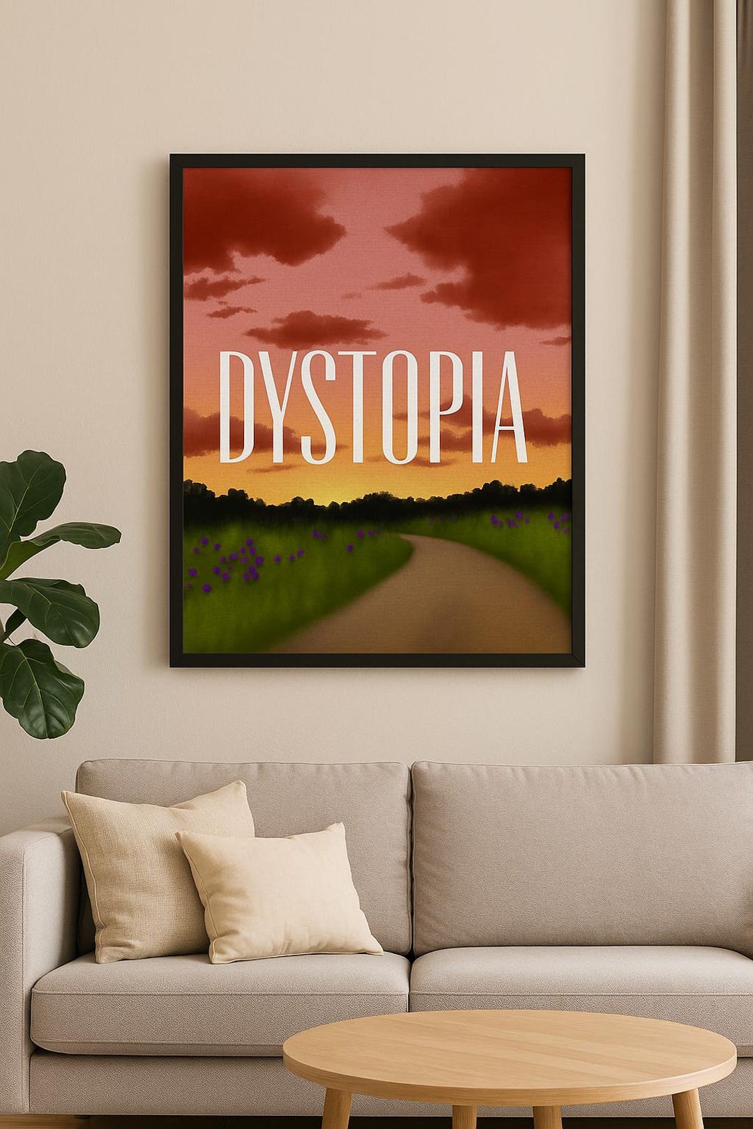 Dystopia Poster | Dreamy Art | Unique Print | Surreal Print | Bar ...