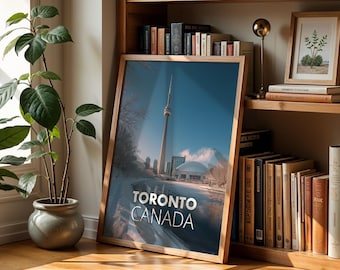 Toronto Cityscape Print: CN Tower, Harbourfront (Digital Download)