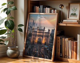 Mumbai Sunset Print: India Gateway Cityscape Wall Art (Digital Download)