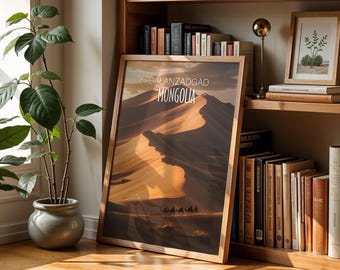 Mongolia Landscape Print: Khongoryn Els Singing Sands (Digital Download)