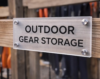 Custom Storage Sign – Garage, Shed, Paddle Board & Equipment Rack Labels
