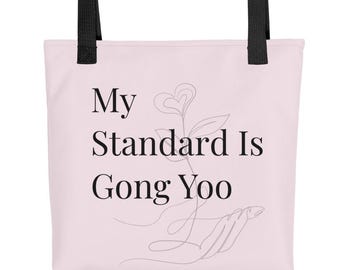 Gong Yoo Tote Bag | Soft Pink K-Drama Fan Gift