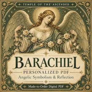 Archangel Barachiel Codex & Sigil | Personalized PDF Artwork (Digital Download)