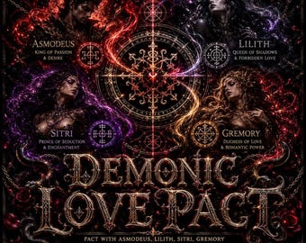 Demonic Love Pact Ritual – Asmodeus, Lilith, Sitri, Gremory (Digital Download)