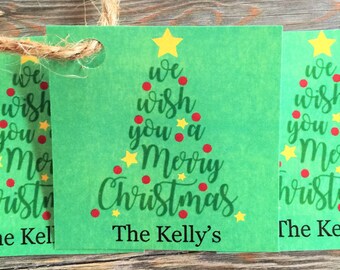 happy holidays gift tags christmas tags holiday tags etsy