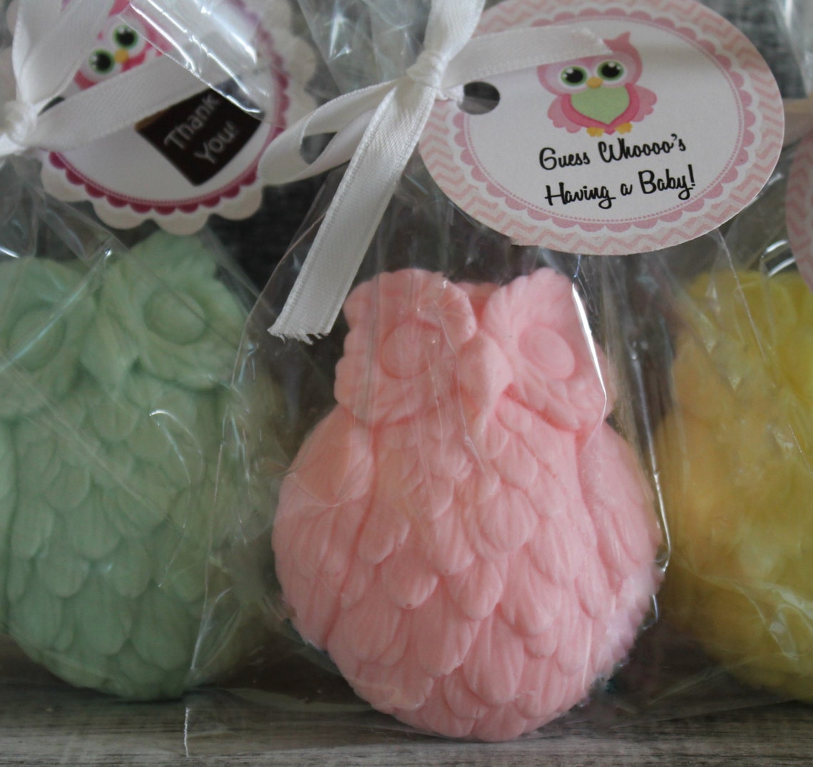 10 Búho fiesta Favor Jabones Baby Shower Favores de Etsy