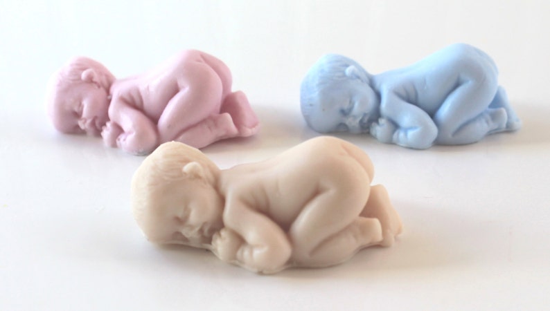 10 Newborn Baby Soap Party Favors