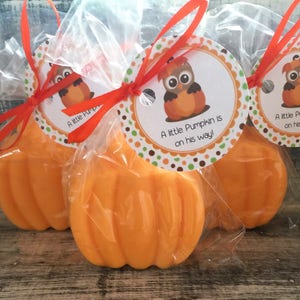 10 Large Pumpkin Soap Favors Free Shipping Bridal Shower Etsy