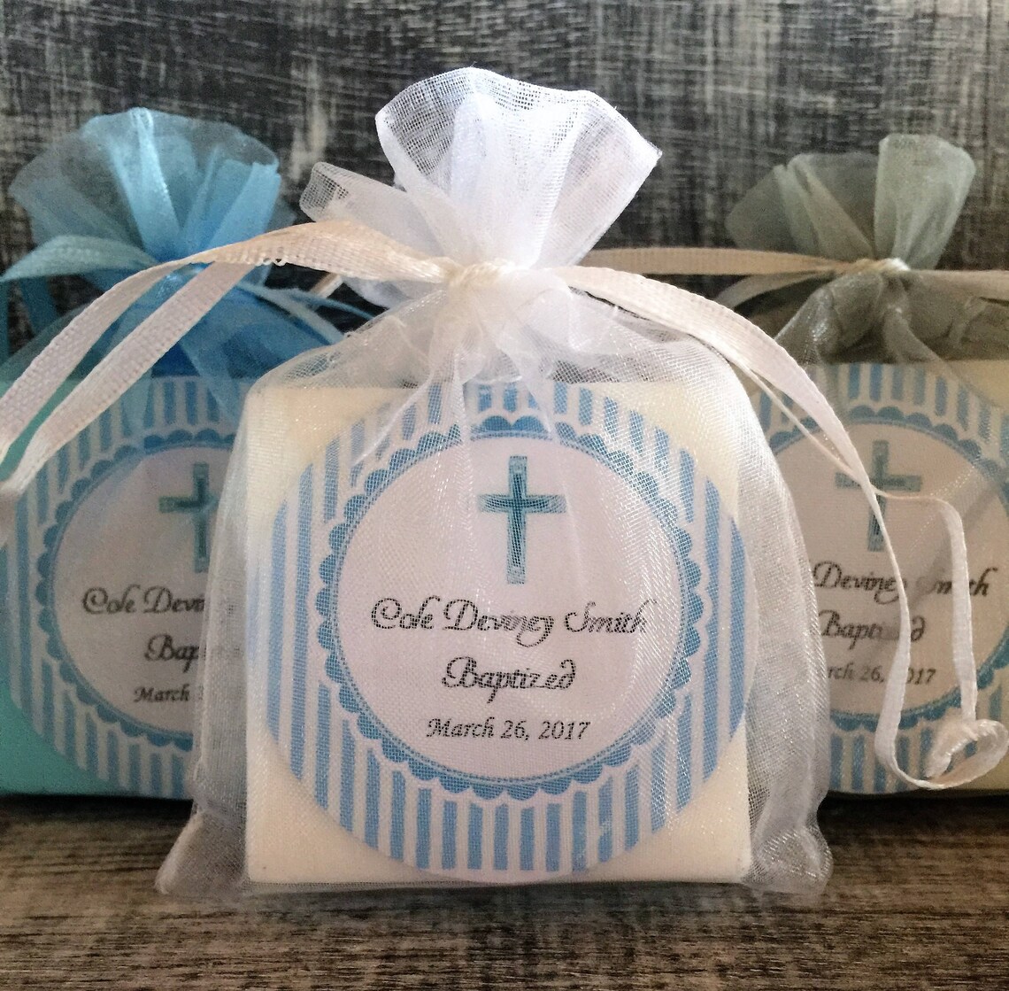 Boy Baptism Soap Favors Baby Shower Favors Baptism Favors Etsy