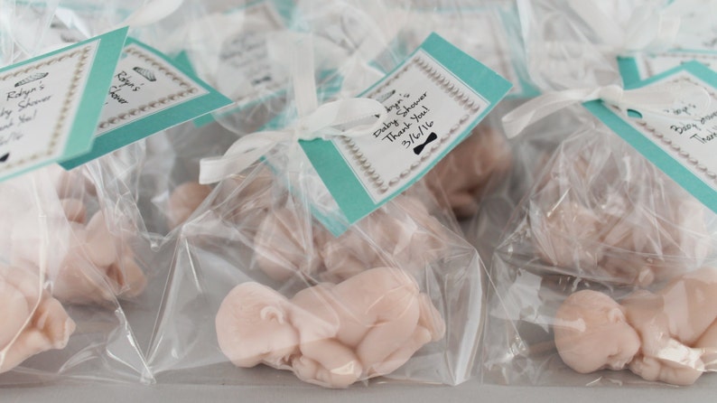 10 Newborn Baby Soap Party Favors