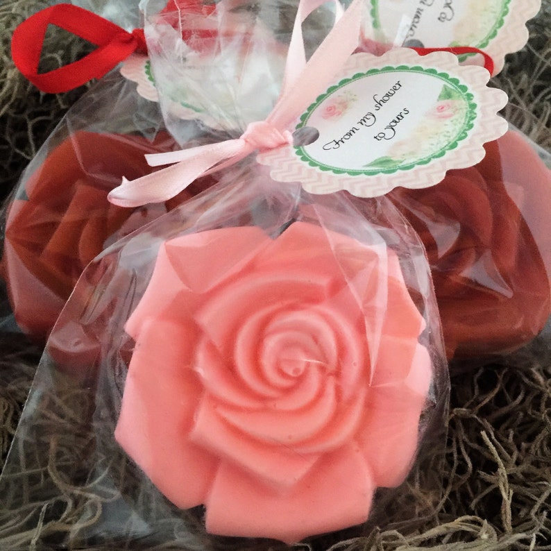 15 ROSE Party Favor Soaps Wedding Favors Baby Shower Etsy