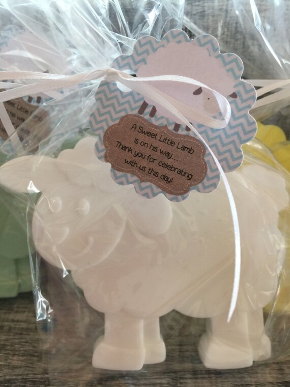 10 Large Lamb Sheep Soap Favors Baby Shower Favors Birthday Etsy
