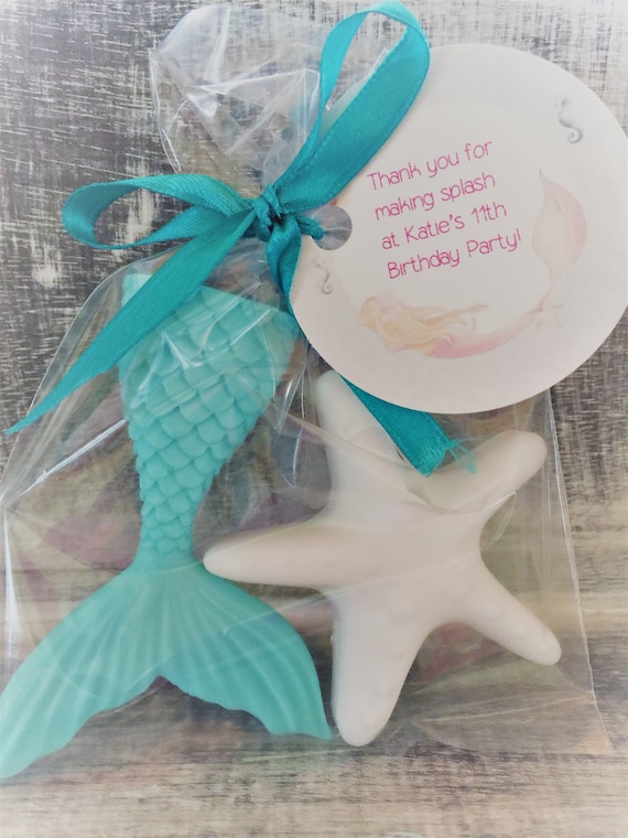little mermaid baby shower favors