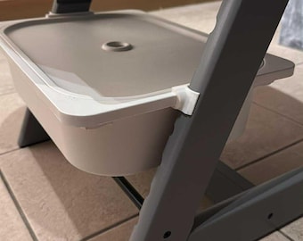 3D-printed adapter for Stokke Tripp Trapp | Compatible with IKEA Trofast box | Highchair accessory | Convenient storage box holder