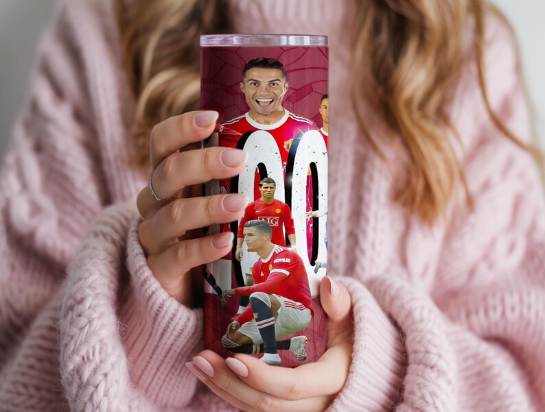 2er Pack Cristiano Ronaldo CR7 20 Unzen Tumbler Wrap Png Wrap digitale Datei Bild 7