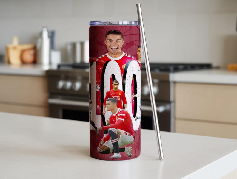 2er Pack Cristiano Ronaldo CR7 20 Unzen Tumbler Wrap Png Wrap digitale Datei Bild 13