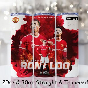 2er Pack Cristiano Ronaldo CR7 20 Unzen Tumbler Wrap Png Wrap digitale Datei Bild 12