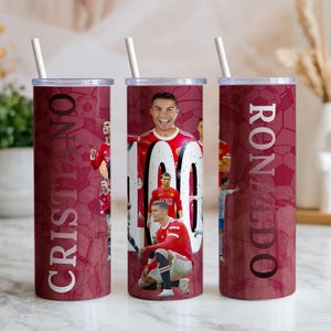 2er Pack Cristiano Ronaldo CR7 20 Unzen Tumbler Wrap Png Wrap digitale Datei Bild 2