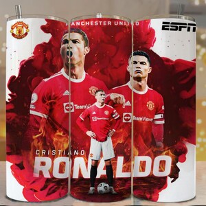 2er Pack Cristiano Ronaldo CR7 20 Unzen Tumbler Wrap Png Wrap digitale Datei Bild 11