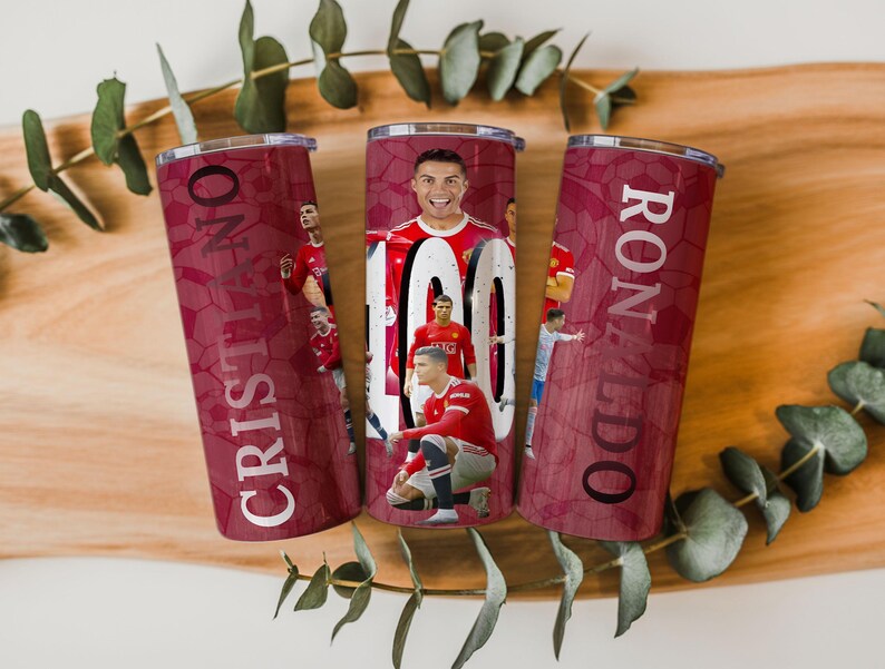 2er Pack Cristiano Ronaldo CR7 20 Unzen Tumbler Wrap Png Wrap digitale Datei Bild 6