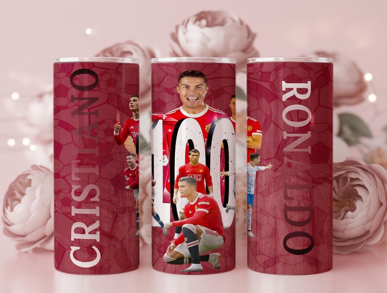 2er Pack Cristiano Ronaldo CR7 20 Unzen Tumbler Wrap Png Wrap digitale Datei Bild 16