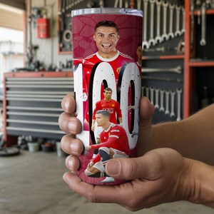 2er Pack Cristiano Ronaldo CR7 20 Unzen Tumbler Wrap Png Wrap digitale Datei Bild 4