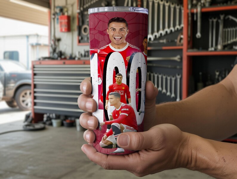 2er Pack Cristiano Ronaldo CR7 20 Unzen Tumbler Wrap Png Wrap digitale Datei Bild 4
