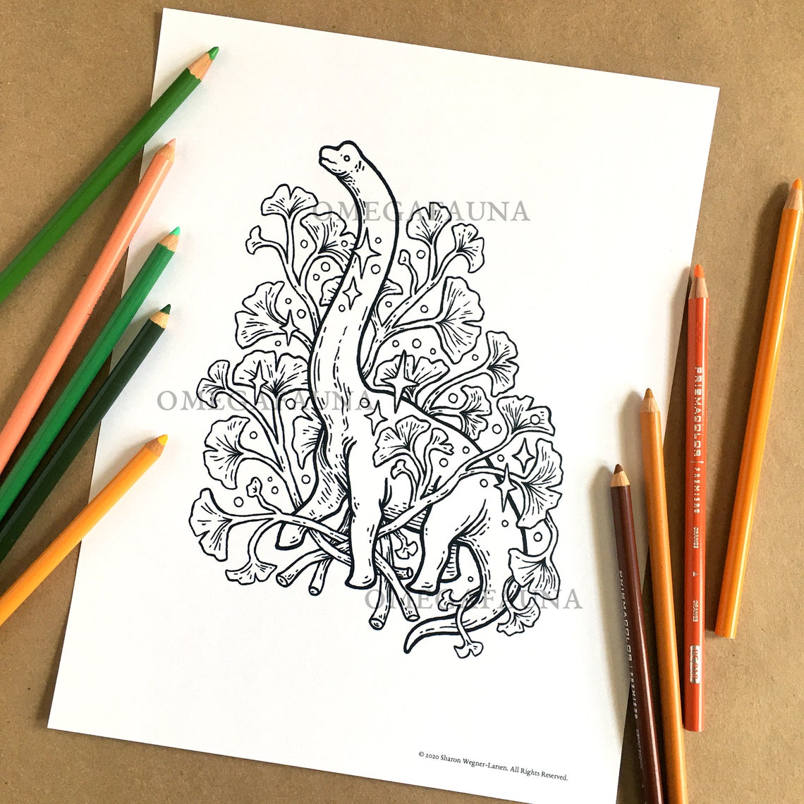 Printable Dinosaur Coloring Pages Natural History Art - Etsy