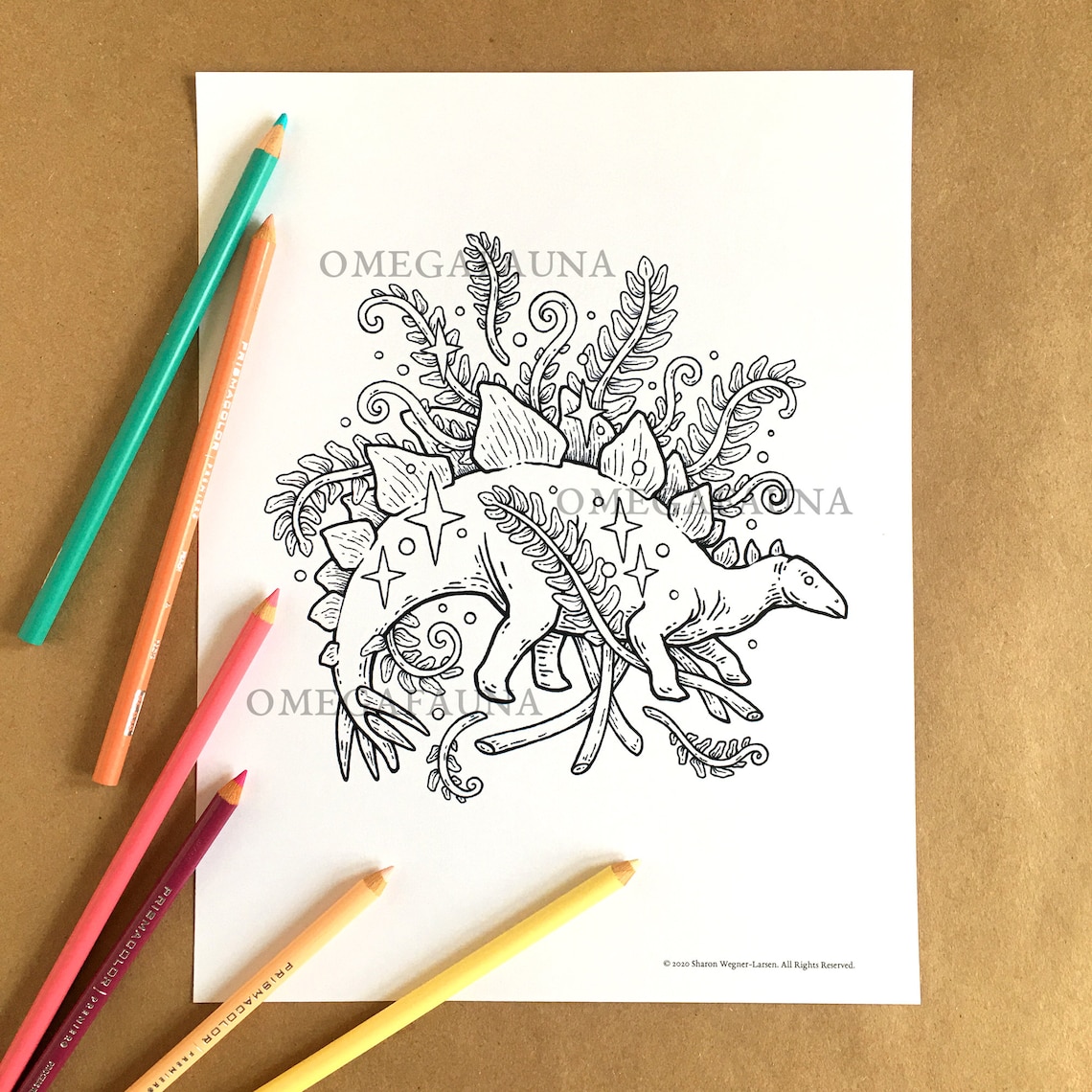 Printable Dinosaur Coloring Pages Natural History Art - Etsy