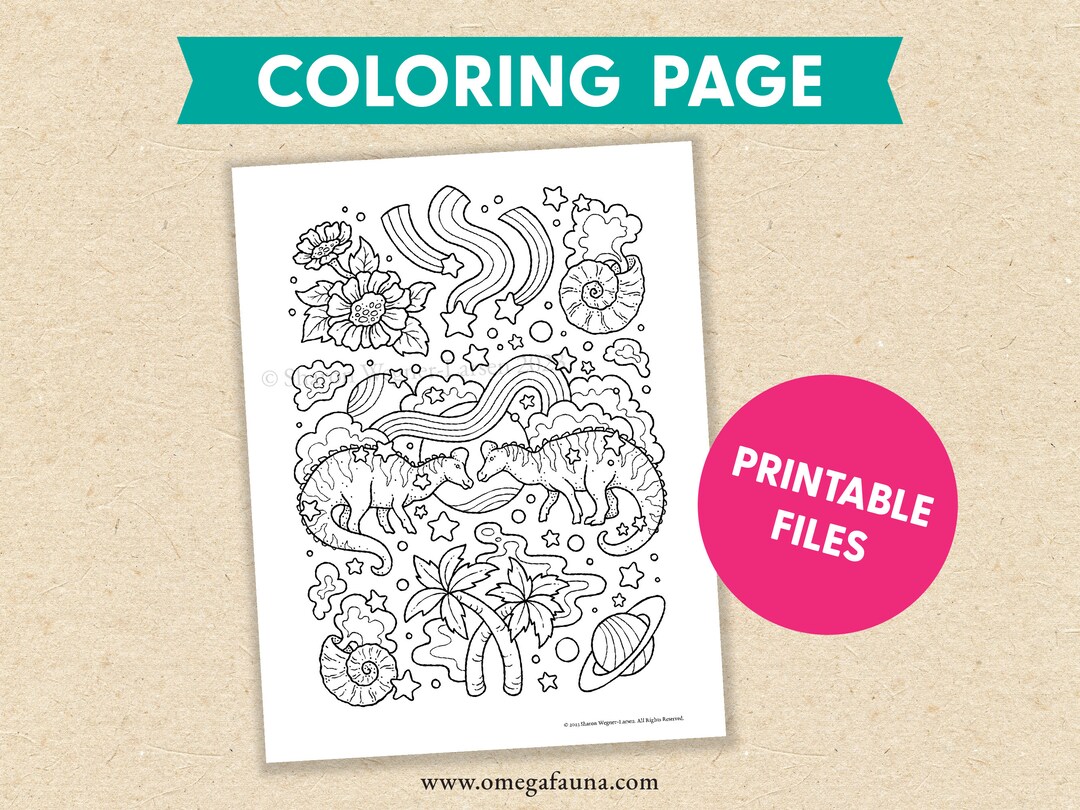 Printable Dinosaur Coloring Page Corythosaurus Couple Fun Science