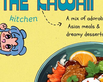 Kawaii Kitchen Recipe Book, Asian Flavors (Digital PDF)