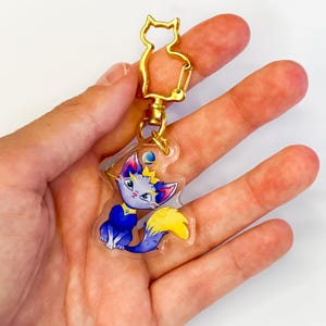 Yuumi Keychain | Cute Gamer Gift | Cat Accessory | Anime Style | Game-inspired Keyring | Kawaii Charm