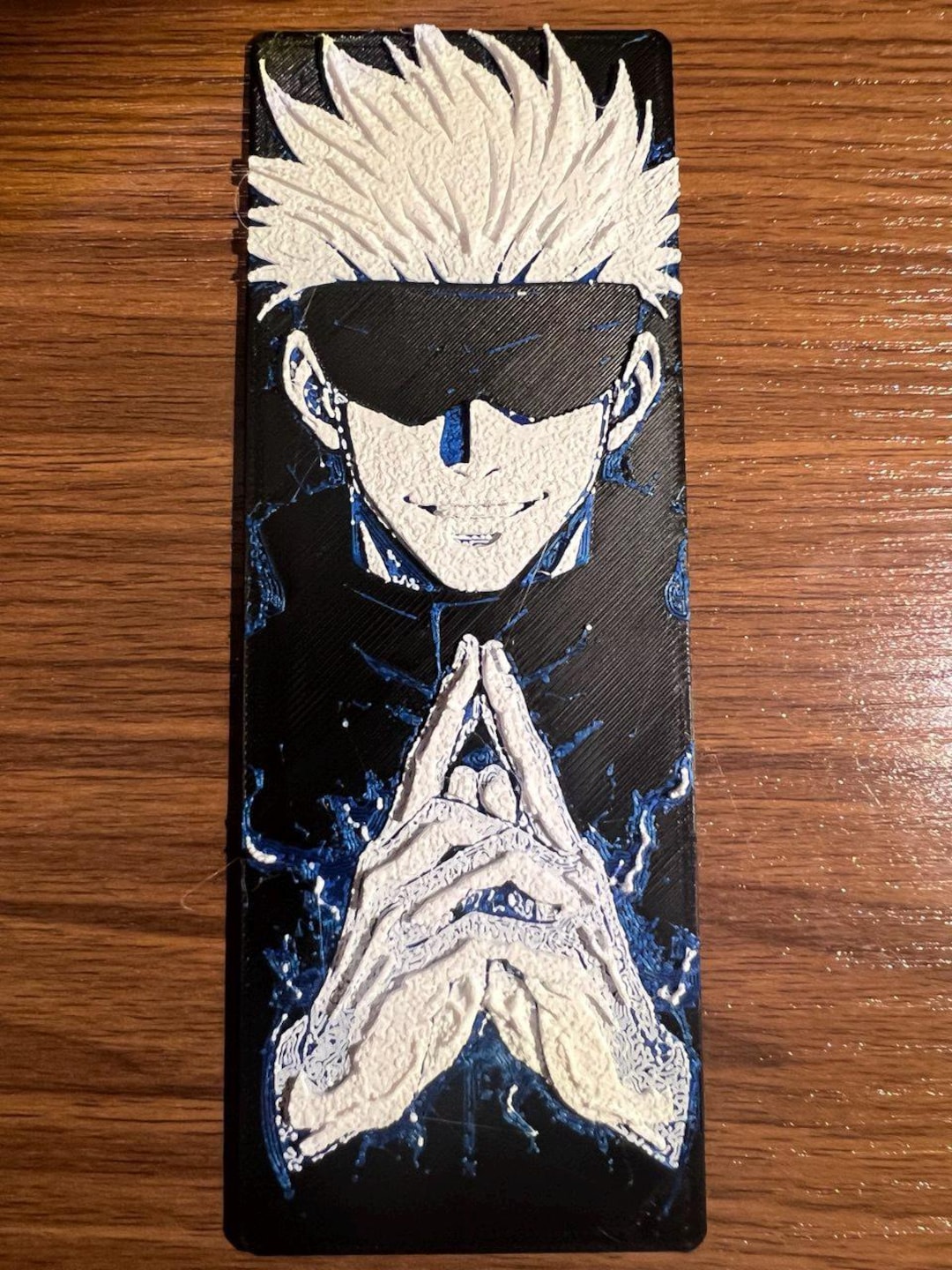 Bookmarks Pattern Gojo 3D Gojo Embossed Bookmark – PLA Printed Anime Bookmark – Manga Otaku ...