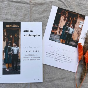 ab 25Stk. Hochzeitseinladungskarte oder Hochzeitseinladungskarten Set, verschiedene Formate, verschiedene Papiersorten