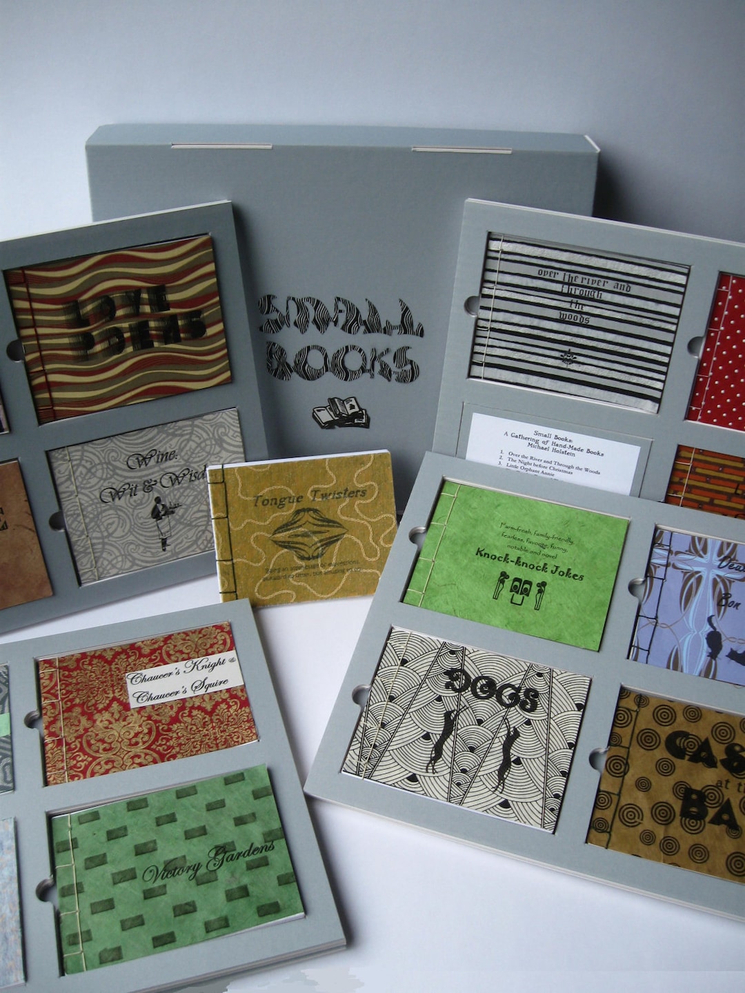 Small Books 16 Handmade, "artisan" Books Inset in Framed Pages, Thumb