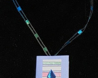 Book necklace: Feed Your Inner Cat