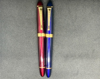 Jinhao 1935 Tiandao Penna Stilografica In Acrilico Verde Militare - Pennino Spada #8, Doppia Ricarica