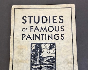 Vintage 1936 Art Appreciation Instructor’s Book Guide for Grades 1-8 Studies of Famous Paintings