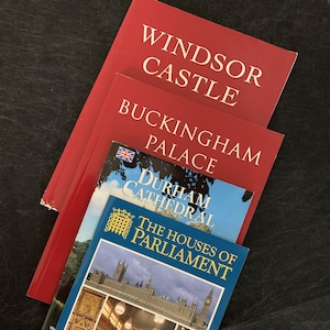 Vintage Official Guide Books Windsor Castle Buckingham Palace Durham Cathedral Houses of Parliament