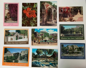 Vintage Old Mission San Juan Capistrano California Unused Postcards