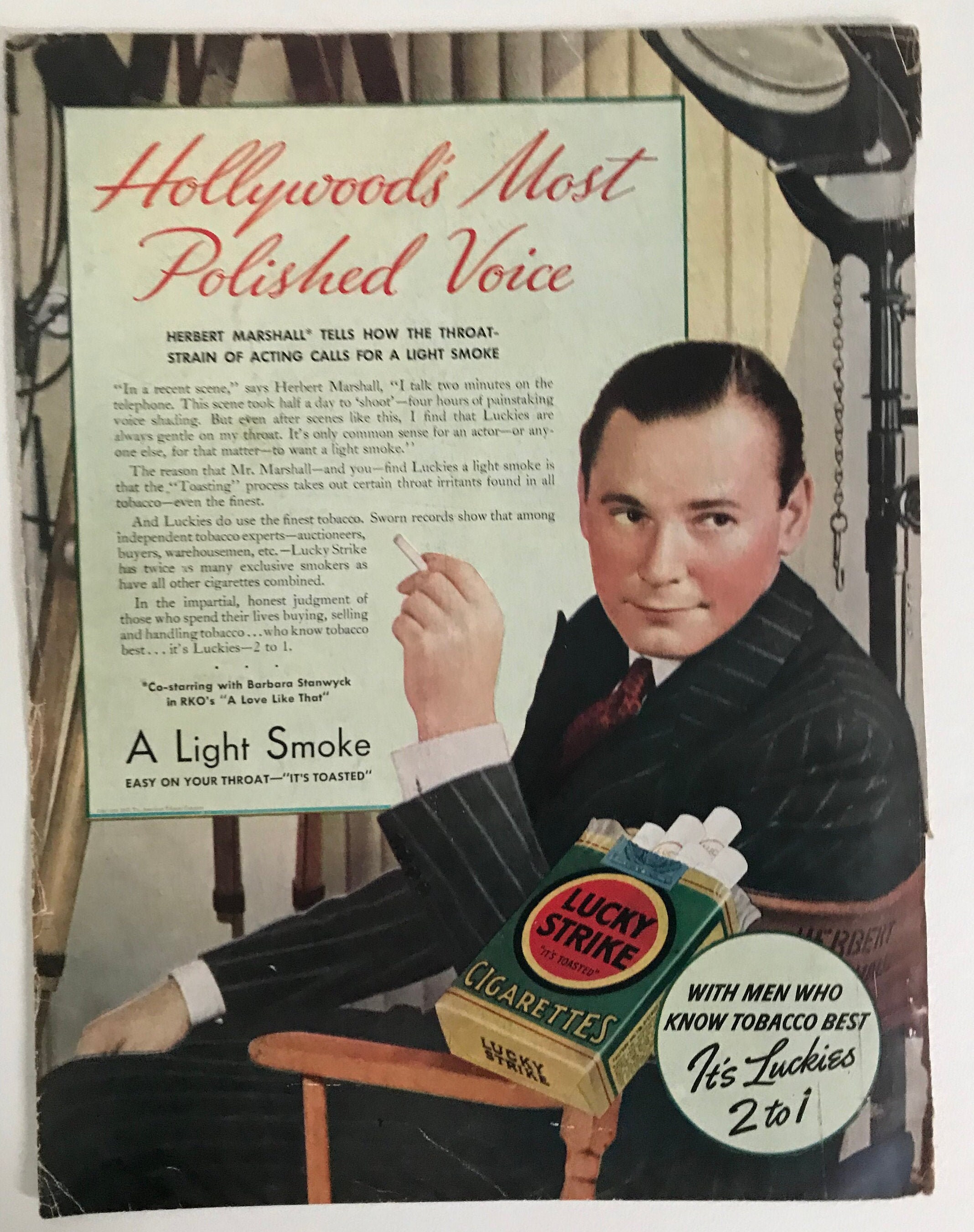 lucky one tobacco (1 Carton) gloHyper Strike Rich Recommended for paper roll medium tar (about 6mg+). Mellow and thick. You can taste the clear vapor 1950 Ad Lucky Strike Cigarettes