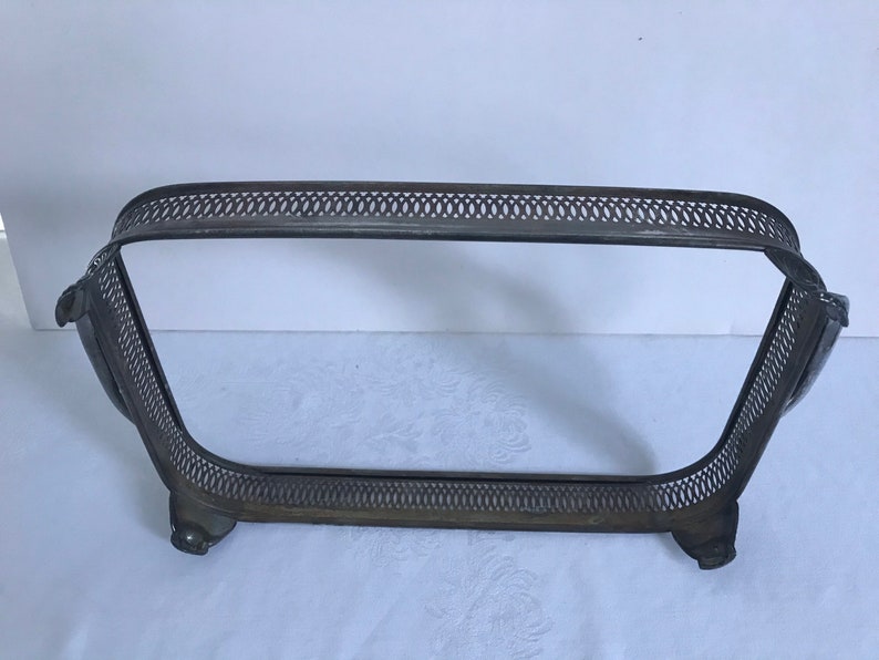 Vintage Casserole Holder With Lid Ornate Silver Plate NO DISH Etsy