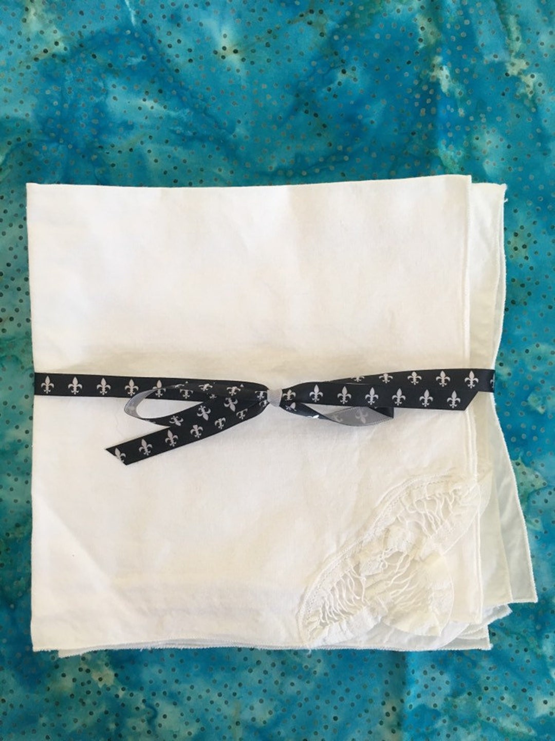 Vintage Linen Napkins White Battenberg Ribbon Lace Set of 4 - Etsy